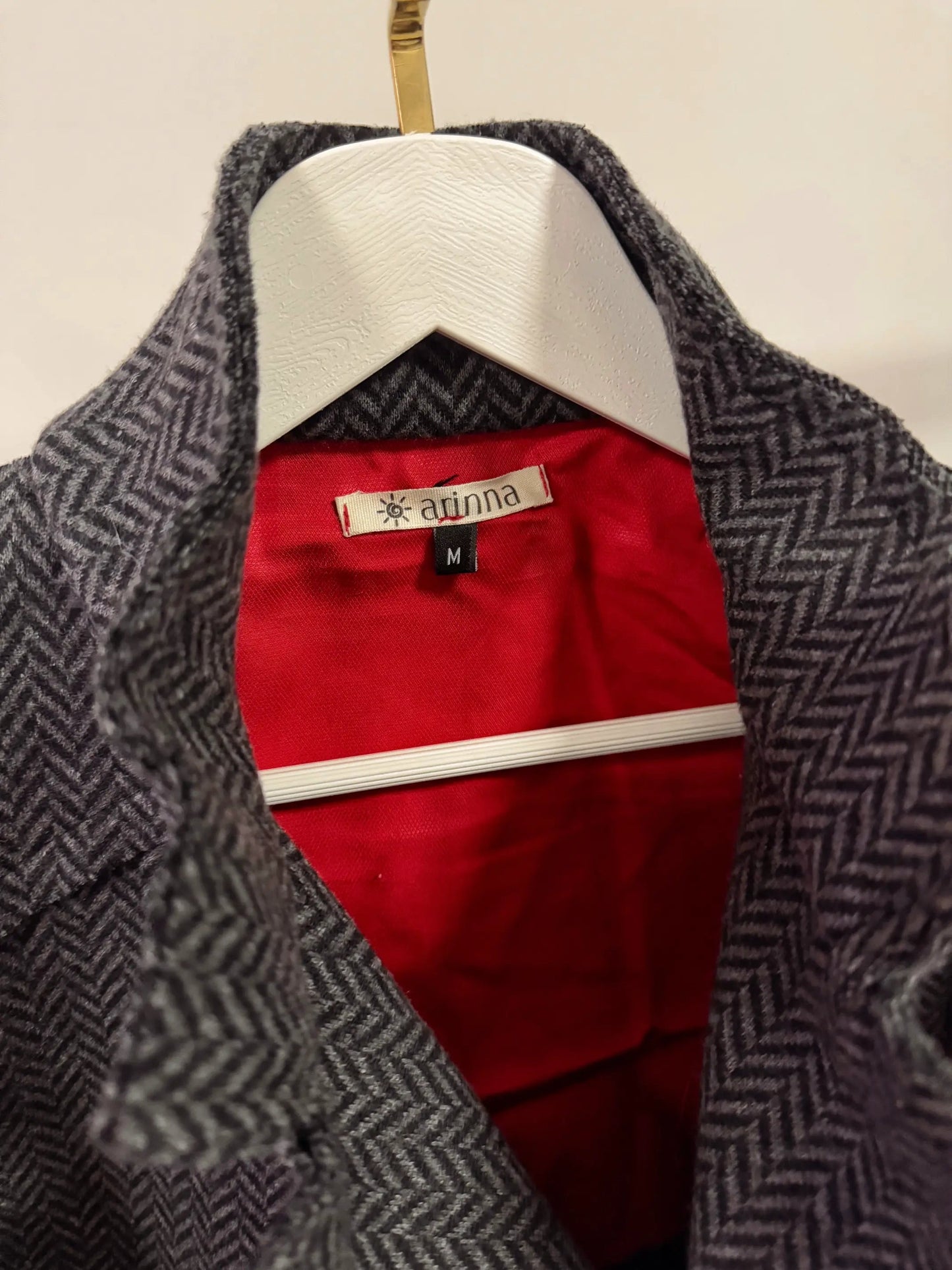 Anit Balıksırtı Desenli Ceket