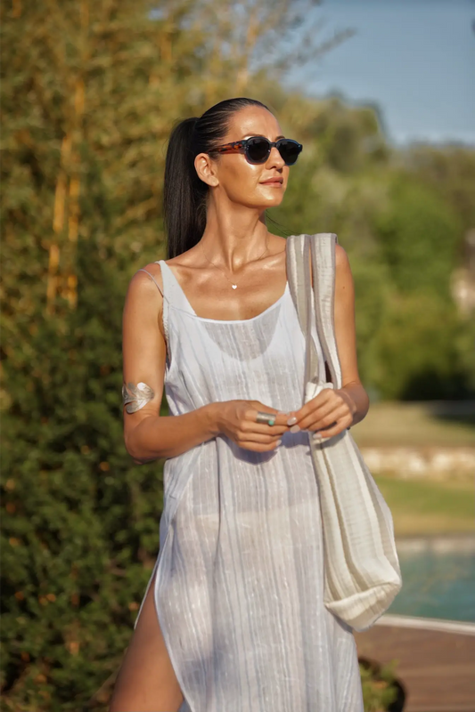 Venüs Elbise Çizgili