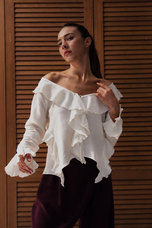 Livia Gömlek- Ekru